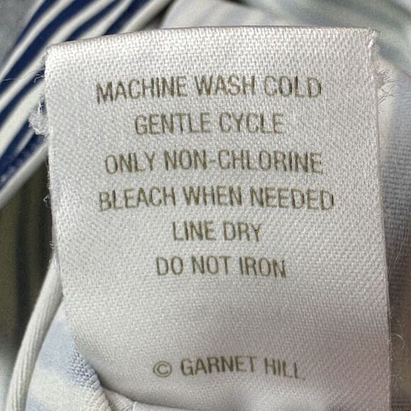 Garnet Hill Swim Shirt Top Kids Size 8 Blue Striped Rash Guard Long Sleeve Beach - Picture 13 of 14